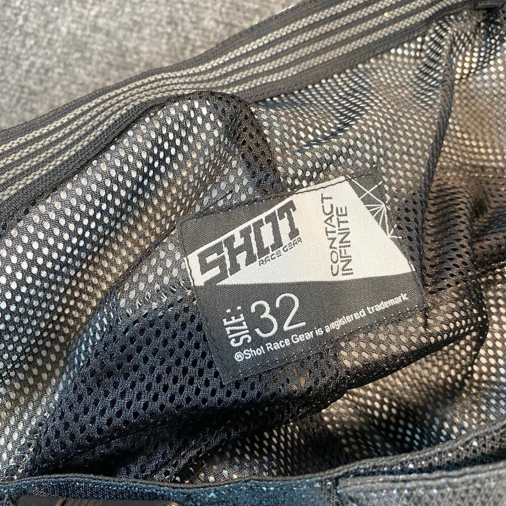 Shot Race Gear Contact Infinite Motocross Dirt Bike Riding Pants Black White 32 - Picture 6 of 8